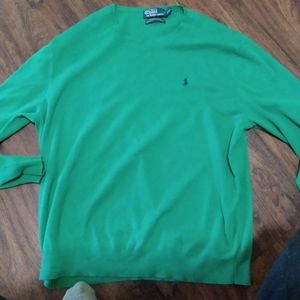 Ralph Lauren Polo long sleeve green sweater...nice